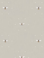 Sophie Allport Soft Linen Natural Bee Made To Measure Roller Blind - Image 2 of 3
