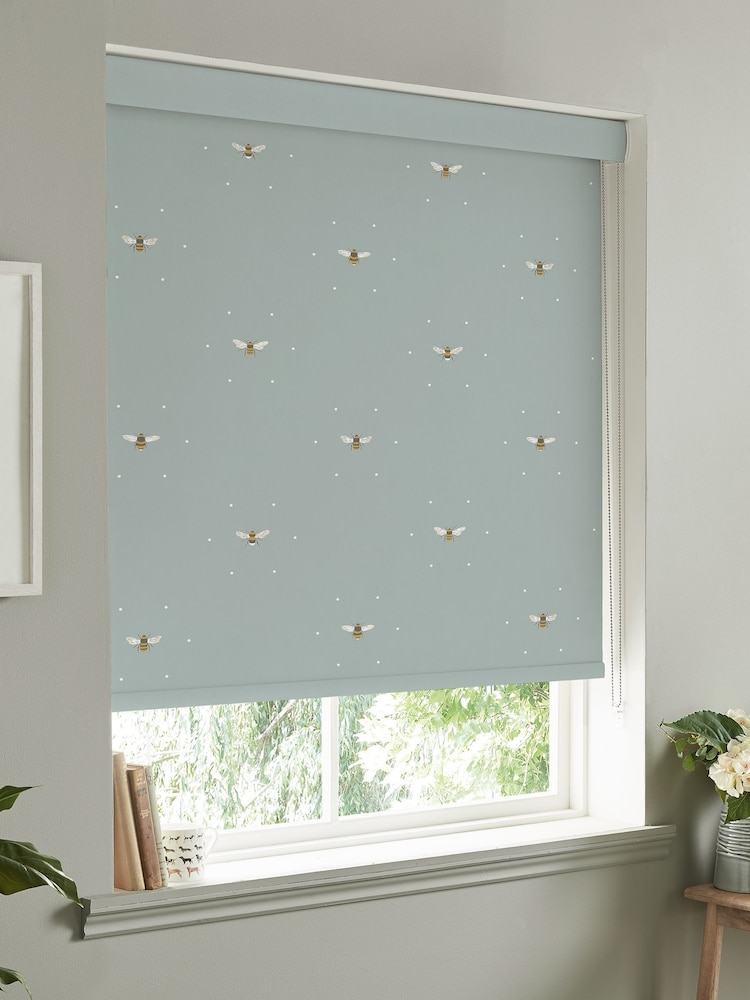 Sophie Allport Sky Blue Bee Made To Measure Roller Blind - Image 2 of 4