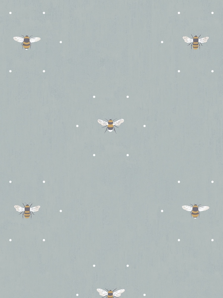 Sophie Allport Sky Blue Bee Made To Measure Roller Blind - Image 3 of 3