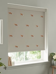Sophie Allport Soft Linen Natural Foxes Made To Measure Roller Blind - Image 2 of 4
