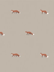 Sophie Allport Soft Linen Natural Foxes Made To Measure Roller Blind - Image 3 of 4