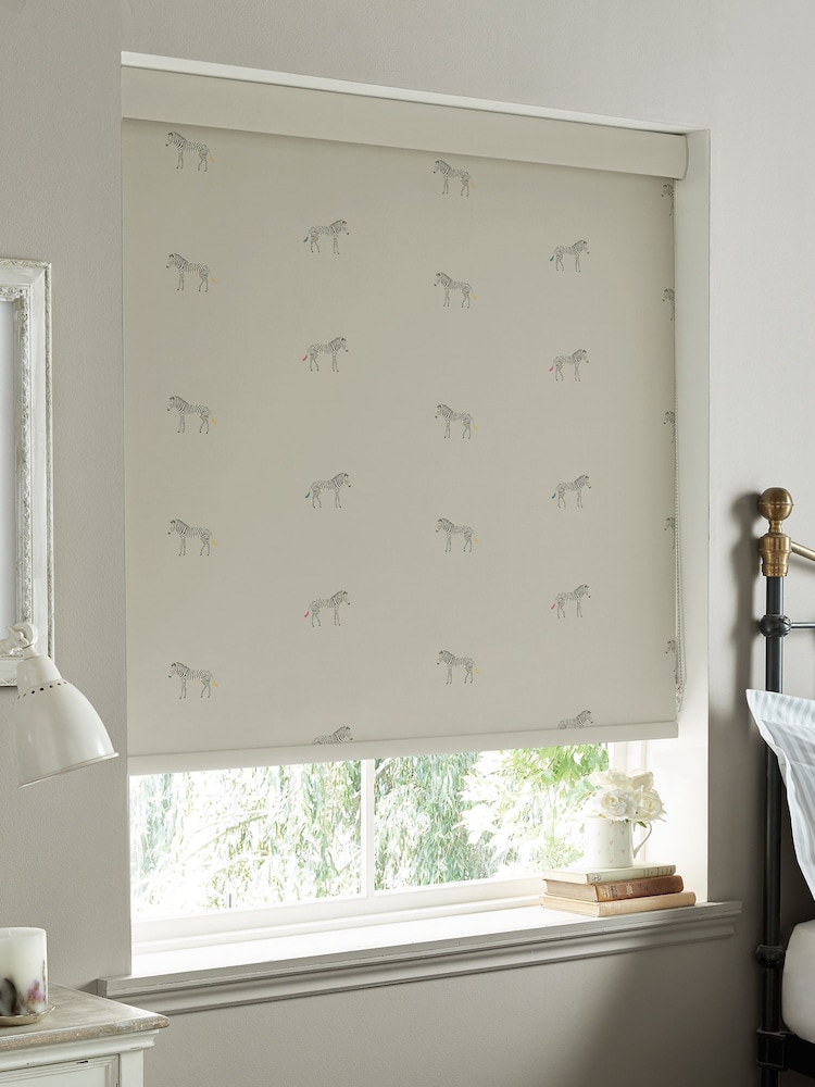 Sophie Allport Linen Natural Zebra Made To Measure Roller Blind - Image 2 of 4