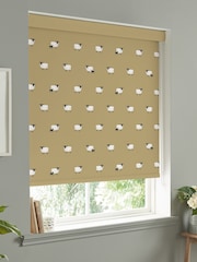 Sophie Allport Ochre Yellow Sheep Made To Measure Roller Blind - Image 2 of 4