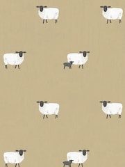 Sophie Allport Ochre Yellow Sheep Made To Measure Roller Blind - Image 3 of 4