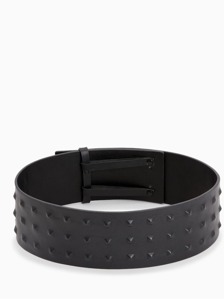AllSaints Black Stud Lara Waist Belt - Image 5 of 5