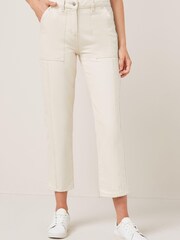 Ecru Carpenter Jeans - Image 1 of 4