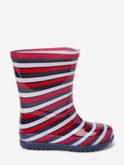 Red/Navy Blue/White Stripe Wellies - Image 1 of 3