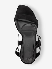 Black Forever Comfort® Block Simple Sandals - Image 3 of 5