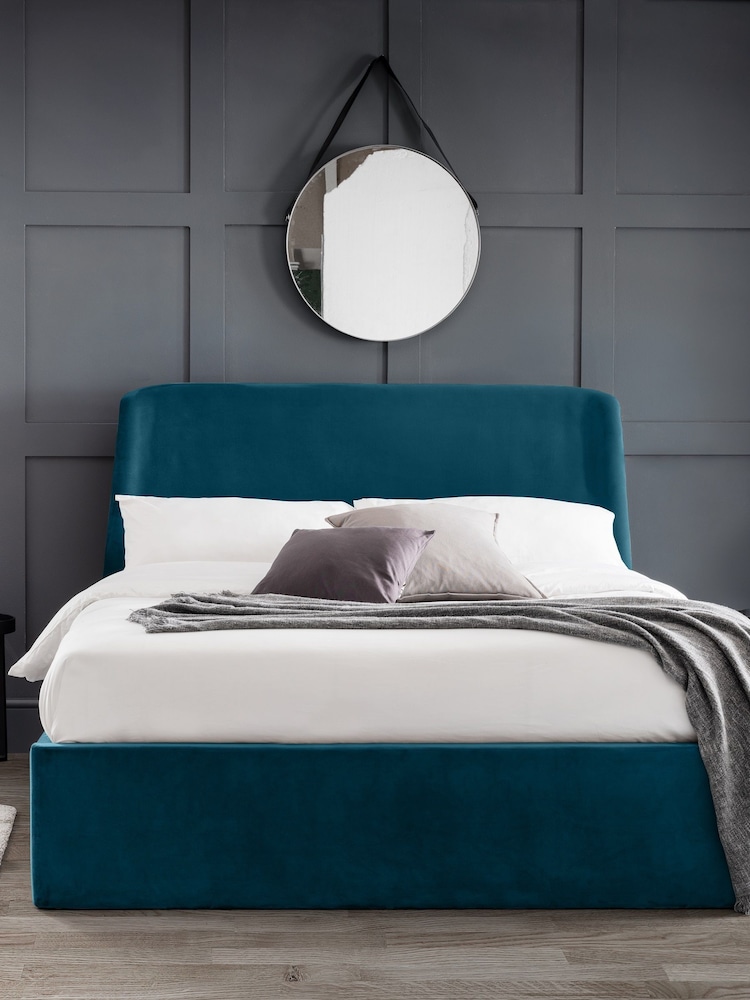 Julian Bowen Blue Frida Storage Ottoman Bed - Image 1 of 4