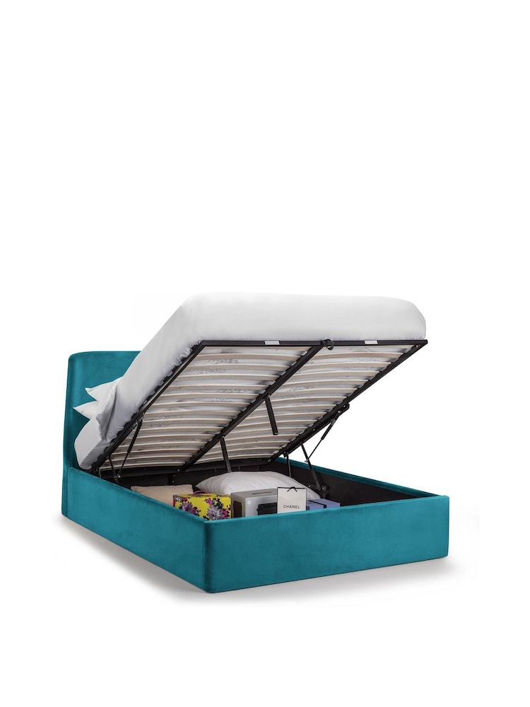 Julian Bowen Blue Frida Storage Ottoman Bed - Image 2 of 4