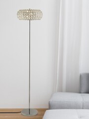 Searchlight Chrome Chardon Floor Lamp - Image 1 of 3