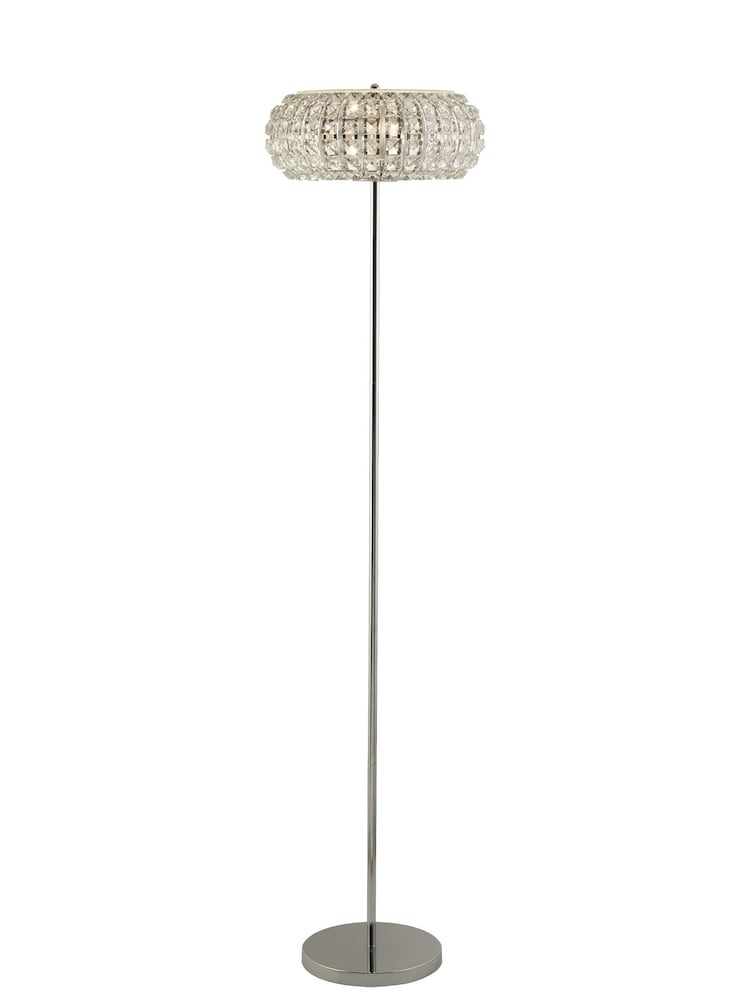 Searchlight Chrome Chardon Floor Lamp - Image 2 of 3