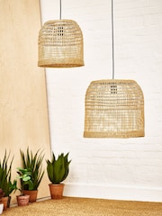 Oliver Bonas Natural Seagrass Pendant Shade - Image 1 of 5