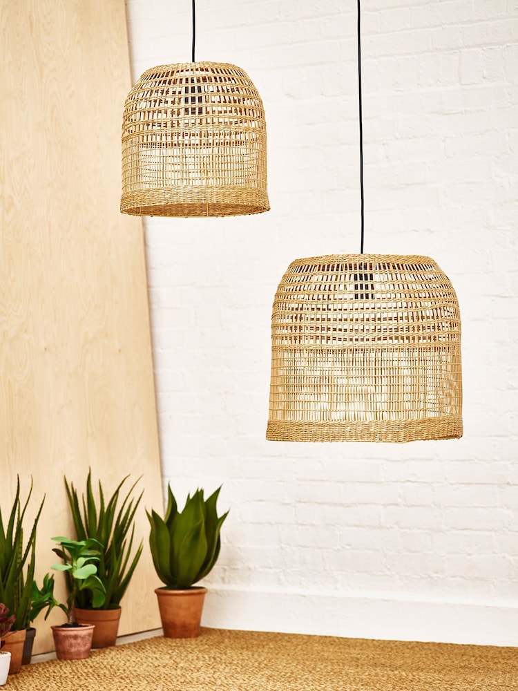 Oliver Bonas Natural Seagrass Pendant Shade - Image 1 of 5