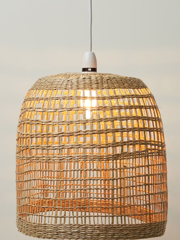 Oliver Bonas Natural Seagrass Pendant Shade - Image 2 of 5