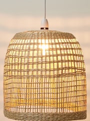 Oliver Bonas Natural Seagrass Pendant Shade - Image 3 of 5