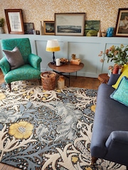 Morris & Co. Grey Artichoke Rug - Image 1 of 4