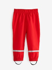 Red Waterproof Trousers (9mths-7yrs) - Image 1 of 4