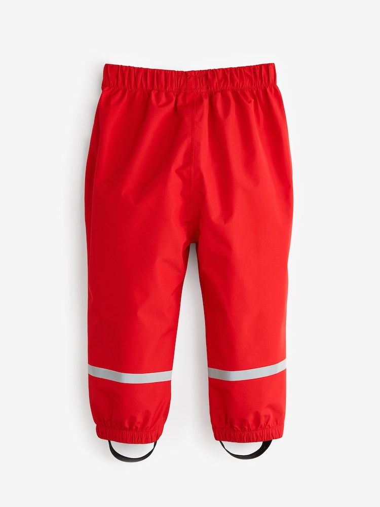 Red Waterproof Trousers (9mths-7yrs) - Image 2 of 4 Red Waterproof Trousers (9mths-7yrs) - Image 2 of 4