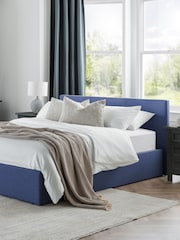 Julian Bowen Blue Rialto LiftUp Storage Linen Bed - Image 1 of 6