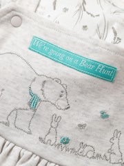 We're Going On A Bear Hunt Cream Pinafore 100% Cotton Dress And T-Shirt Set - Image 4 of 4