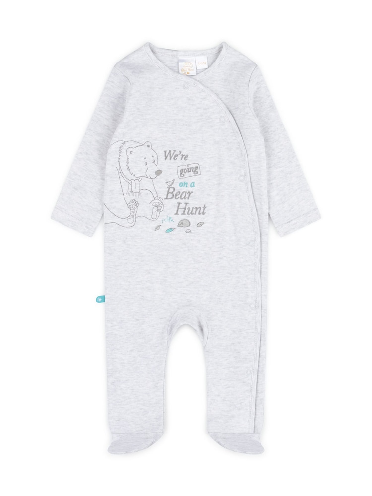 We're Going on a Bear Hunt Cream 100% хлопковый комбинезон, боди, головные уборы, слюнявчик, варежки, книга - Изображение 2 из 4