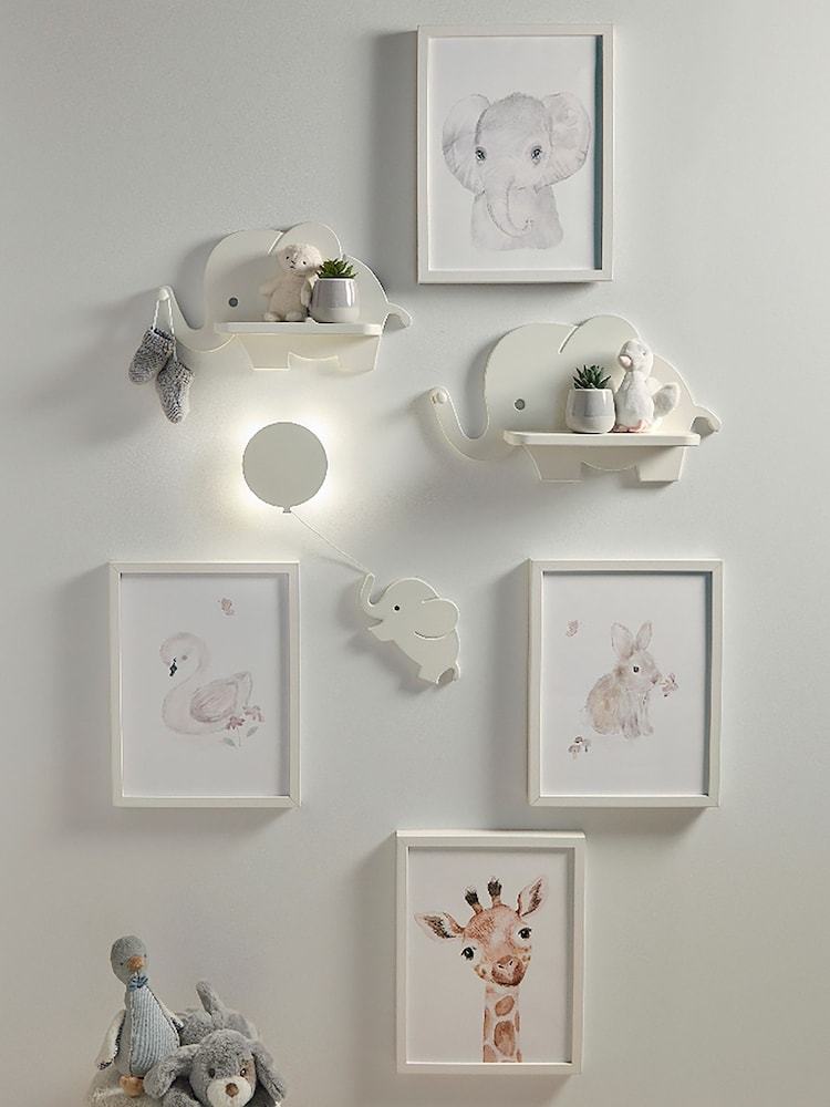 Mamas & Papas White Elephant Shelves - Image 1 of 3