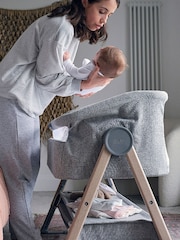 Mamas & Papas Black Lua Bedside Crib - Image 4 of 15