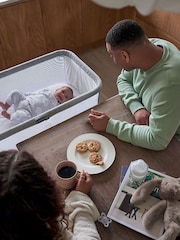 Mamas & Papas Black Lua Bedside Crib - Image 5 of 15