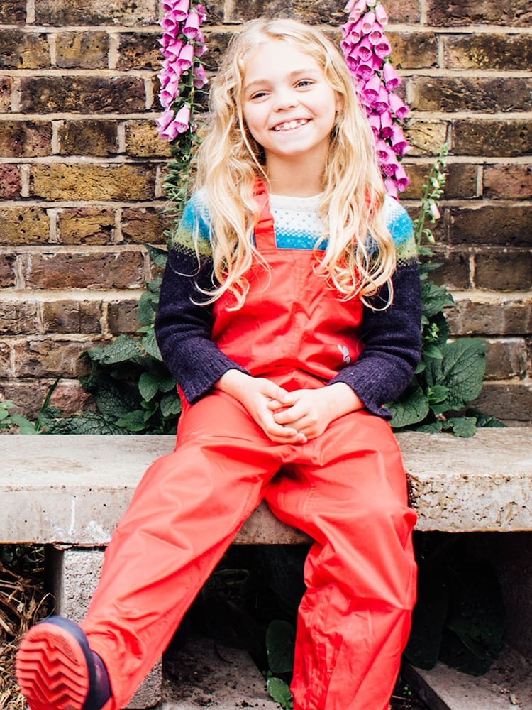 Muddy Puddles Red Originals Waterproof Dungarees - Image 1 of 4
