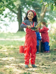 Muddy Puddles Red Originals Waterproof Dungarees - Image 2 of 4
