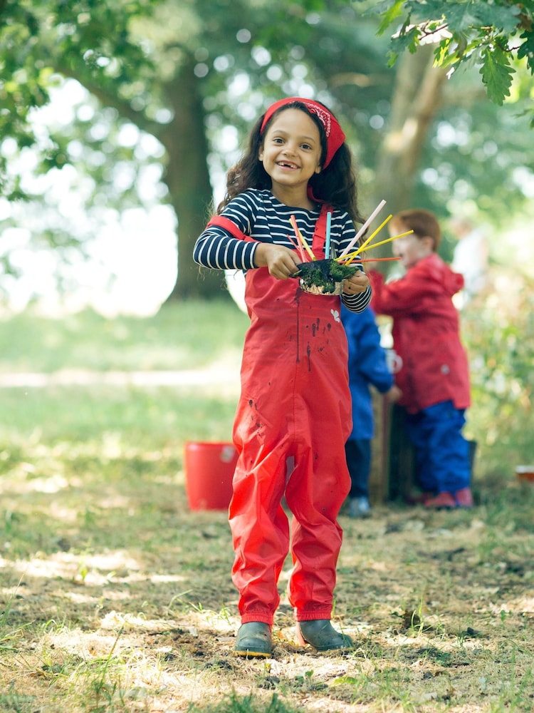 Muddy Puddles Red Originals Waterproof Dungarees - Image 2 of 4