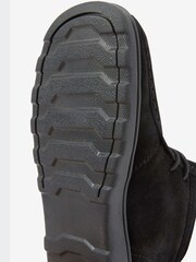 Schwarzes Wildleder - Schulstiefel zum Schnüren - Bild 4 von 4
