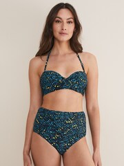 Phase Eight Blue Animal Bikini Top - Image 1 of 5