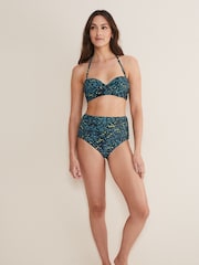 Phase Eight Blue Animal Bikini Top - Image 4 of 5