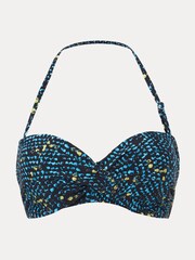 Phase Eight Blue Animal Bikini Top - Image 5 of 5