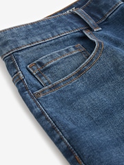 Mid Blue Skinny Fit Stretch Denim Shorts - Image 5 of 9