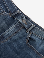 Mid Blue Skinny Fit Stretch Denim Shorts - Image 8 of 9