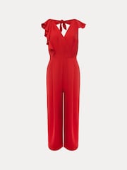Phase Eight Red Nicky Ruffle Jumpsuit - Image 6 of 6