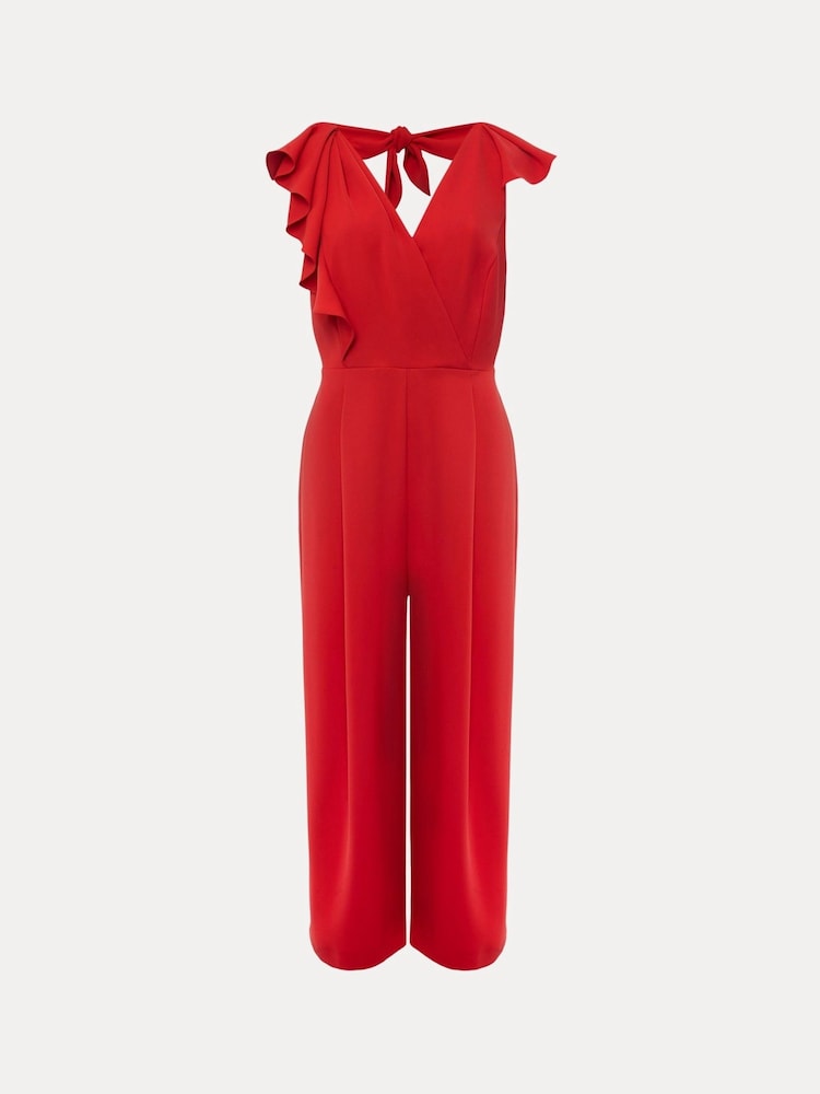 Phase Eight Red Nicky Ruffle Jumpsuit - Image 6 of 6