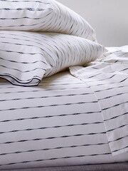 Novogratz Natural Vintage Stripe 100% Cotton Sheet - Image 1 of 3