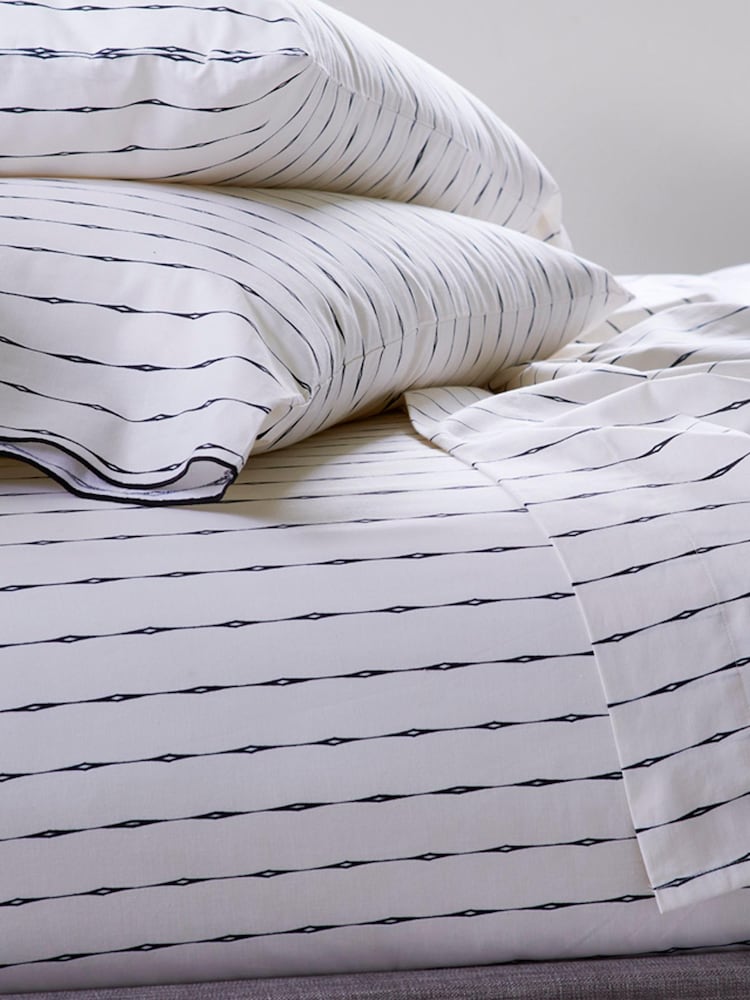 Novogratz Natural Vintage Stripe 100% Cotton Sheet - Image 1 of 3
