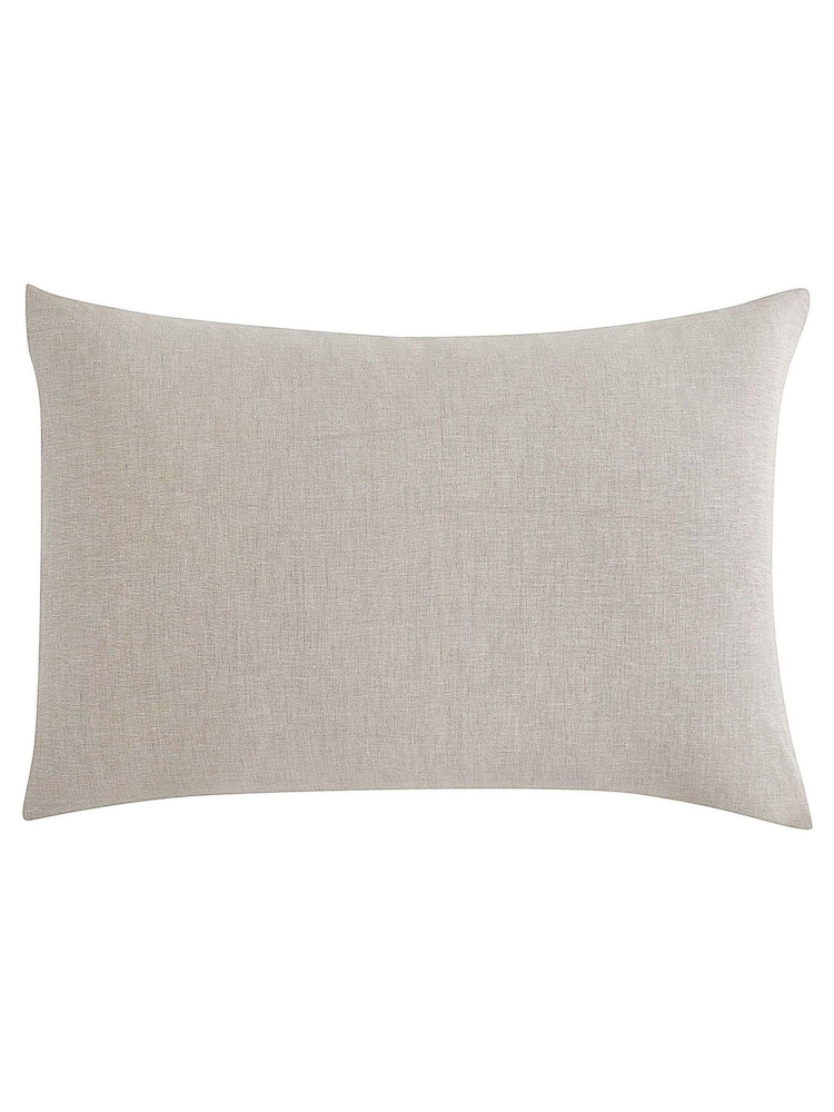 Lazy Linen Set of 2 Natural Washed 100% Linen Pillowcases - Image 2 of 4