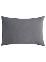 Lazy Linen Set of 2 Grey Washed 100% Linen Pillowcases - Image 2 of 4