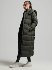 Superdry Dark Green Ripstop Longline Puffer Jacket - Image 3 of 6