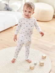 Modra in bela z zvezdami - 2 Komplet pižam za prijazno kožo (9mths-12yrs) - Slika 1 iz 7