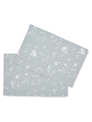 Catherine Lansfield Set of 2 Green Meadowsweet Floral Wipeable 100% Cotton Placemats - Image 3 of 3