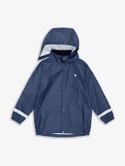 Muddy Puddles Navy Blue Rainy Day Waterproof Jacket - Image 2 of 6