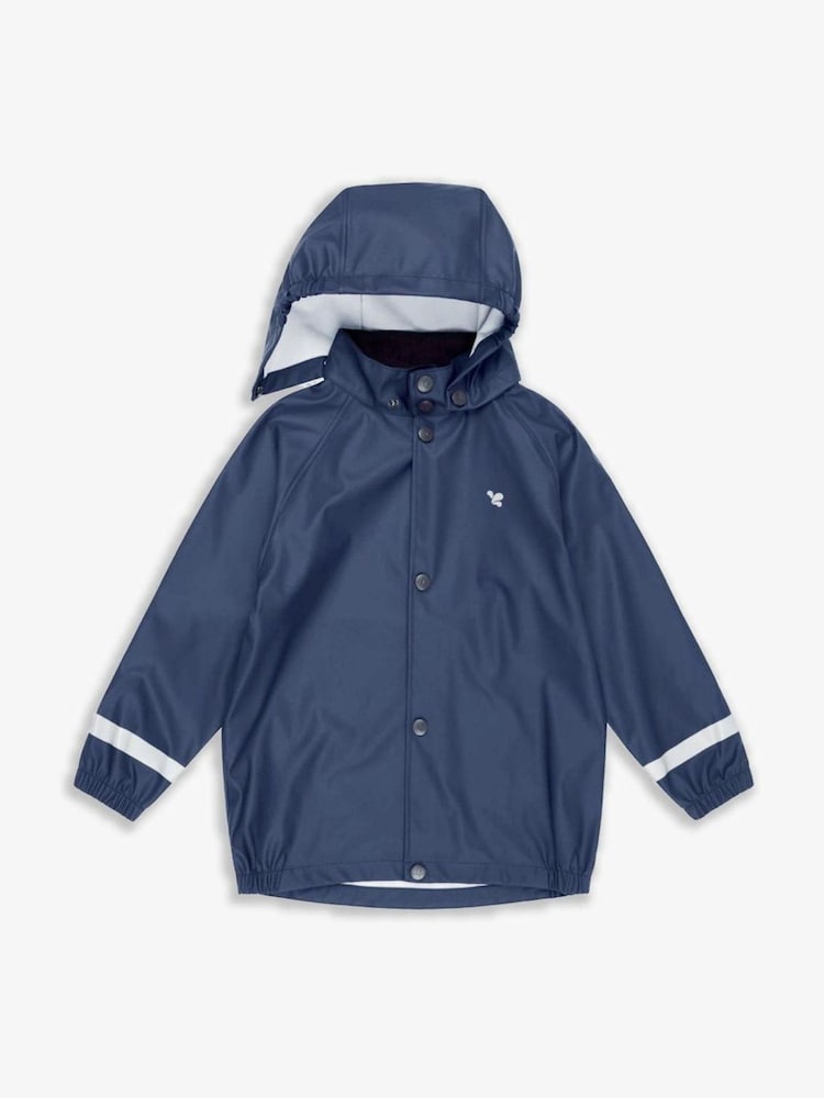 Muddy Puddles Navy Blue Rainy Day Waterproof Jacket - Image 2 of 6