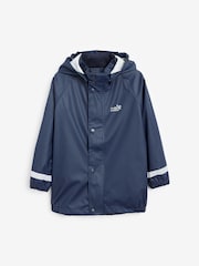 Muddy Puddles Navy Blue Rainy Day Waterproof Jacket - Image 4 of 6